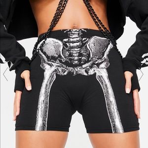 Dolls Kill Skeleton Shorts
